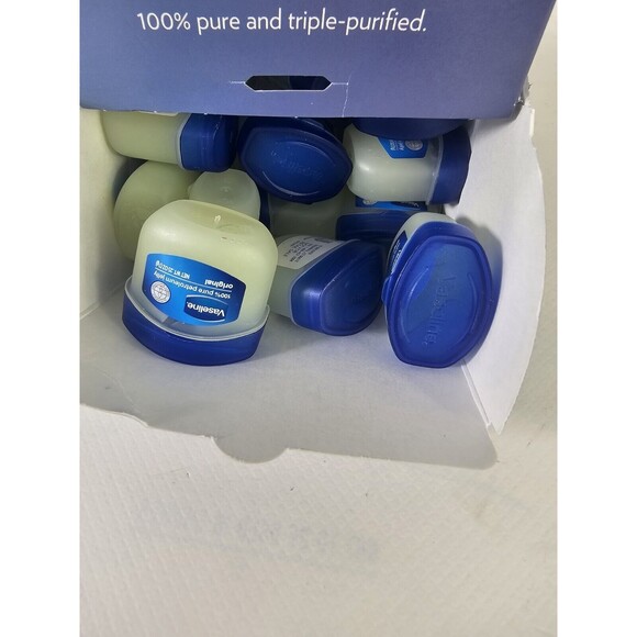 20 Pack Vaseline 100% Pure Petroleum Jelly Original Skin Protectant, 0.25 OZ - Picture 4 of 9